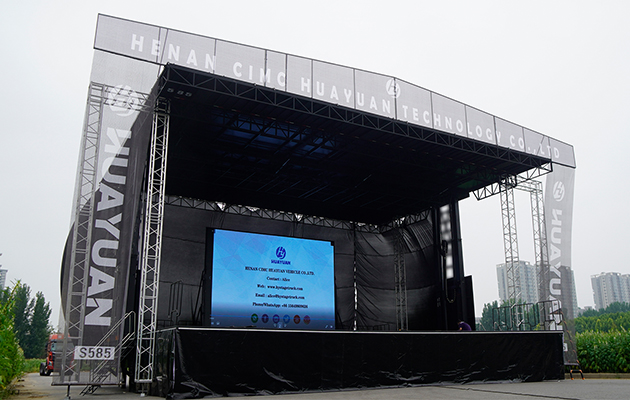 HY-S585 MOBILE STAGE SEMI TRAILER